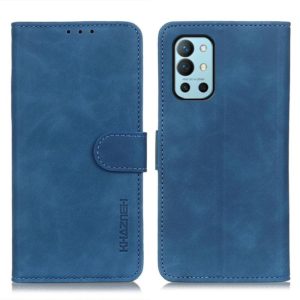 For OnePlus 9R KHAZNEH Retro Texture PU + TPU Horizontal Flip Leather Case with Holder & Card Slots & Wallet(Blue) (OEM)