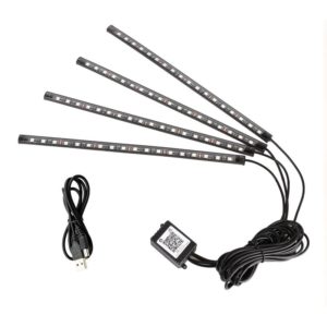 4 in 1 Universal Car USB 8-color APP Control LED Atmosphere Light Decorative Lamp, with 18LEDs Lamps Cable Length: 1.5m (OEM)