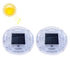 2 PCS Solar LED Flashing Light Car Rear-end Collision Warning Lights, Strong Magnetic Constantly Bright Version (OEM)