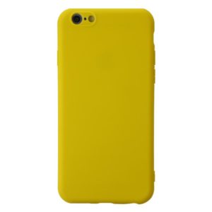 For iPhone 6 Plus Shockproof Frosted TPU Protective Case(Yellow) (OEM)