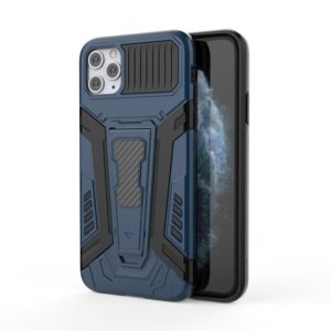 For iPhone 11 Pro Max War Chariot Series Armor All-inclusive Shockproof PC + TPU Protective Case with Invisible Holder (Black) (OEM)