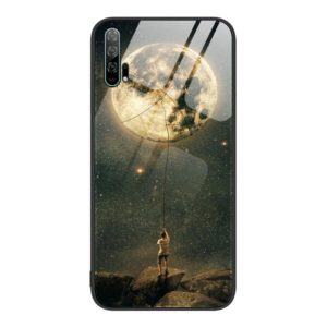 For Honor 20 Pro Colorful Painted Glass Phone Case(Moon) (OEM)