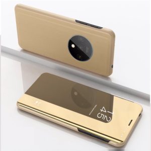 For Xiaomi Redmi K30 Pro Plated Mirror Horizontal Flip Leather Case with Holder(Gold) (OEM)