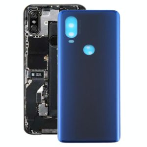 Battery Back Cover for Motorola Moto One Vision(Blue) (OEM)