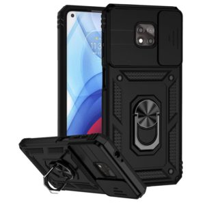 For Motorola Moto G Power 2021 Sliding Camshield Holder Phone Case(Black) (OEM)