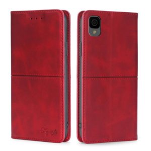 For TCL 30Z T602DL Cow Texture Magnetic Horizontal Flip Leather Phone Case(Red) (OEM)