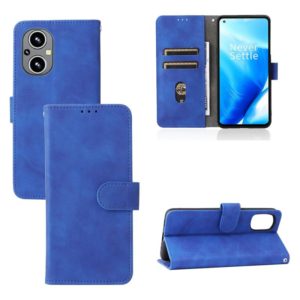 For OnePlus Nord N20 5G Skin Feel Magnetic Buckle Leather Phone Case(Blue) (OEM)