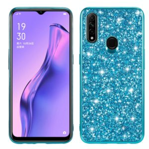 For OPPO A8 / A31 Glitter Powder Shockproof TPU Protective Case(Blue) (OEM)