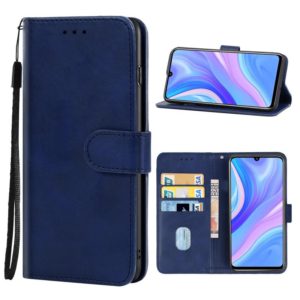 For Huawei Enjoy 10s Leather Phone Case(Blue) (OEM)