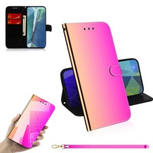 For Samsung Galaxy Note20 Imitated Mirror Surface Horizontal Flip Leather Case with Holder & Card Slots & Wallet & Lanyard(Gradient Color) (OEM)