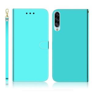 For Galaxy A90 5G Imitated Mirror Surface Horizontal Flip Leather Case with Holder & Card Slots & Wallet & Lanyard(Mint Green) (OEM)