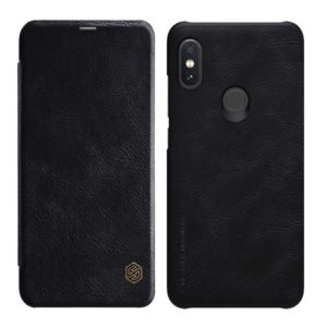 NILLKIN Crazy Horse Texture Horizontal Flip Leather Case for Xiaomi Redmi Note 6 Pro , with Card Slot (Black) (NILLKIN) (OEM)