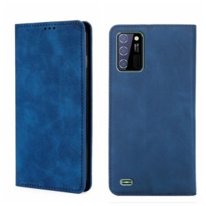 For Oukitel C25 Skin Feel Magnetic Horizontal Flip Leather Phone Case(Blue) (OEM)