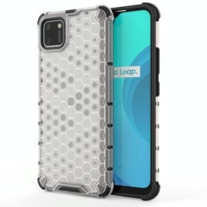 For OPPO Realme C11 Shockproof Honeycomb PC + TPU Case(White) (OEM)