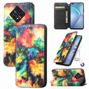 For Infinix Zero 8 CaseNeo Colorful Magnetic Leather Case with Holder & Card Slot & Wallet(Colorful Cloud) (OEM)