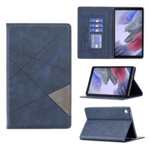 For Samsung Galaxy Tab A7 Lite SM-T220/SM-T225 Rhombus Texture Horizontal Flip Magnetic Leather Case with Holder & Card Slots(Blue) (OEM)