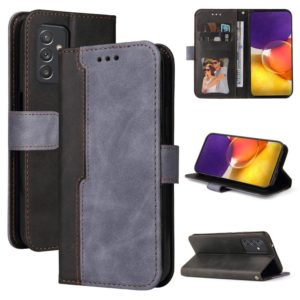 For Samsung Galaxy A82 5G Business Stitching-Color Horizontal Flip PU Leather Case with Holder & Card Slots & Photo Frame(Grey) (OEM)