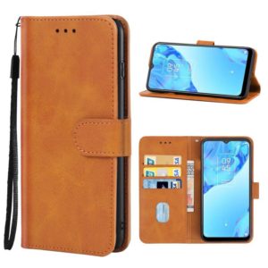 Leather Phone Case For TCL 20B(Brown) (OEM)