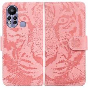 For Infinix Hot 11s X6812 Tiger Embossing Pattern Horizontal Flip Leather Phone Case(Pink) (OEM)