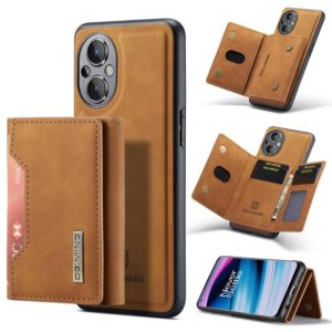For OnePlus Nord N20 5G DG.MING M2 Series 3-Fold Multi Card Bag Phone Case(Brown) (DG.MING) (OEM)