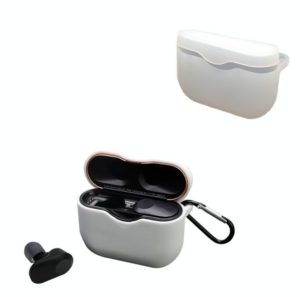2 PCS Bluetooth Earphone Silicone Protective Cover with Hook For Sony WF-1000XM3(Transparent) (OEM)
