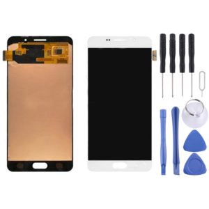 Original LCD Display + Touch Panel for Galaxy A7 (2016), A710F, A710F/DS, A710FD, A710M, A710M/DS, A710Y/DS, A7100(White) (OEM)