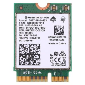 AX201 Bluetooth 5.0 Dual Band 2.4G/5G Wireless NGFF Wifi Card AX201NGW 802.11 ac/ax 2.4Gbps Wlan Adapter (OEM)