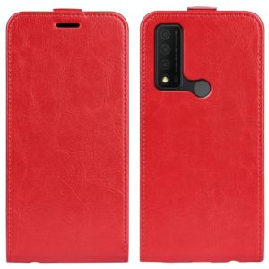 For TCL 30V 5G R64 Texture Single Vertical Flip Leather Phone Case(Red) (OEM)