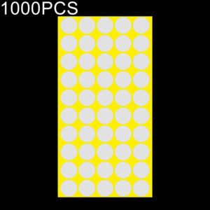 1000 PCS Round Shape Self-adhesive Colorful Mark Sticker Mark Label(White) (OEM)