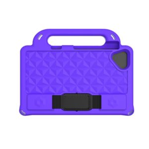 For Samsung Galaxy Tab A7 Lite T220 / T225 Diamond Series EVA Anti-Fall Shockproof Sleeve Protective Shell Case with Holder & Strap(Purple) (OEM)
