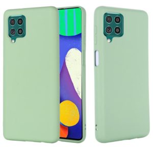 For Samsung Galaxy F62 / M62 Solid Color Liquid Silicone Dropproof Full Coverage Protective Case(Green) (OEM)