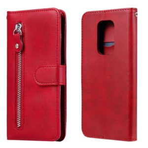 For Motorola Moto G9 Play / Moto E7 Plus Fashion Calf Texture Zipper Horizontal Flip Leather Case with Holder & Card Slots & Wallet(Red) (OEM)