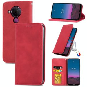 For Nokia 5.4 Retro Skin Feel Business Magnetic Horizontal Flip Leather Case With Holder & Card Slots & Wallet & Photo Frame(Red) (OEM)