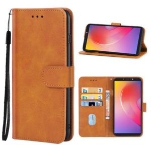 Leather Phone Case For Infinix Smart 2 HD(Brown) (OEM)