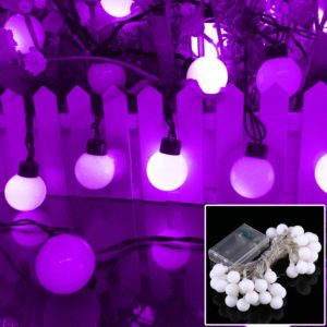 4m LED Decoration Light, 40 LEDs 3 x AA Batteries Powered String Light with 3-Modes, DC 4.5V(Purple Light) (OEM)