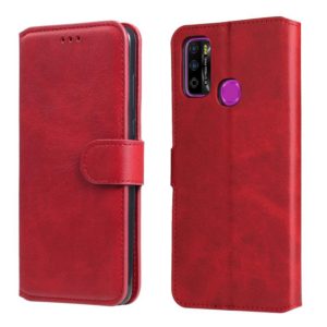 For Infinix Hot 9 Play Classic Calf Texture PU + TPU Horizontal Flip Leather Case with Holder & Card Slots & Wallet(Red) (OEM)