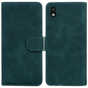 For Sony Xperia Ace III Skin Feel Pure Color Flip Leather Phone Case(Green) (OEM)