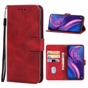 Leather Phone Case For TCL Plex(Red) (OEM)