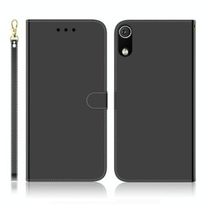 For Xiaomi Redmi 7A Imitated Mirror Surface Horizontal Flip Leather Case with Holder & Card Slots & Wallet & Lanyard(Black) (OEM)