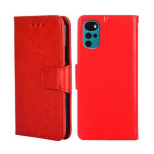 For Motorola Moto G22 Crystal Texture Leather Phone Case(Red) (OEM)