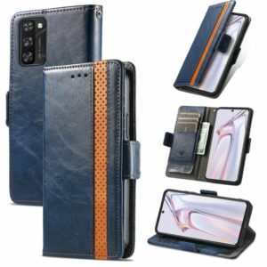 For Blackview A100 CaseNeo Business Splicing Dual Magnetic Buckle Horizontal Flip PU Leather Case with Holder & Card Slots & Wallet(Blue) (OEM)