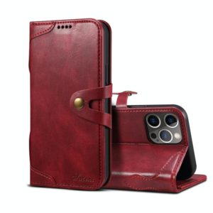For iPhone 12 mini Calf Texture Buckle Horizontal Flip Leather Case with Holder & Card Slots & Wallet (Red) (OEM)