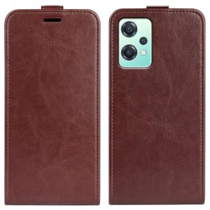 For OnePlus Nord CE 2 Lite 5G R64 Texture Vertical Flip Leather Phone Case(Brown) (OEM)