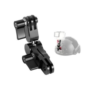 Aluminium Alloy 360 Degree Rotating Mount Adapter Adjustable Arm Connector for GoPro Hero11 Black / HERO10 Black /9 Black /8 Black /7 /6 /5 /5 Session /4 Session /4 /3+ /3 /2 /1, DJI Osmo Action and Other Action Cameras(Black) (OEM)
