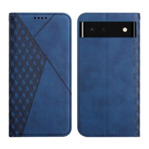 For Google Pixel 6 Skin Feel Magnetic Leather Phone Case(Blue) (OEM)