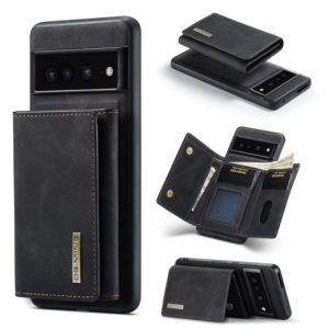 For Google Pixel 7 Pro 5G DG.MING M1 Series 3-Fold Multi Card Wallet + Magnetic Phone Case(Black) (DG.MING) (OEM)