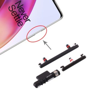 For OnePlus 8 Power Button and Volume Control Button (Black) (OEM)