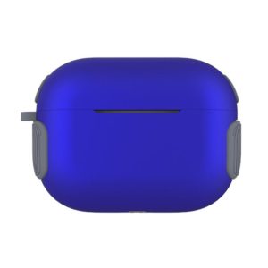 2 in 1 Matte Texture Contrast Color PC + TPU Earphone Case For AirPods Pro(Blue) (OEM)