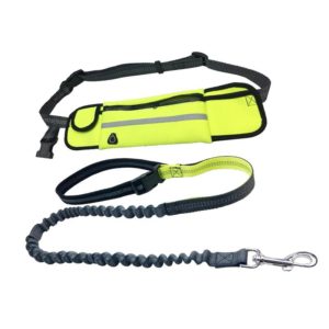 Pet Run Traction Rope Portable Waist Bag(Green) (OEM)