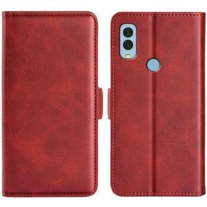 For Kyocera Android One S9 Dual-side Magnetic Buckle Leather Phone Case(Red) (OEM)